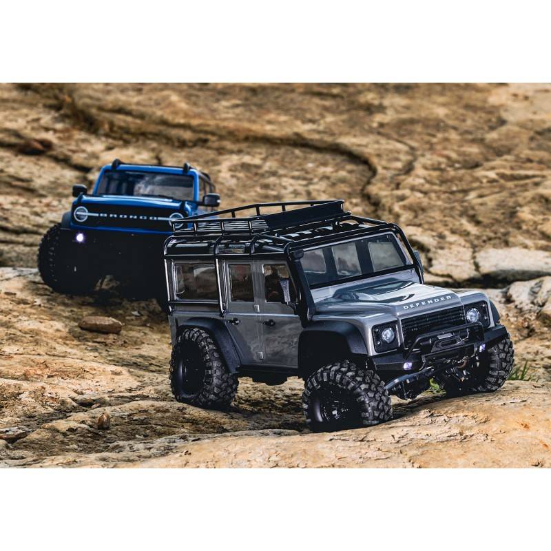 Traxxas Trx M Wd Scale Trail Crawler Land Rover Defender Rtr Gris