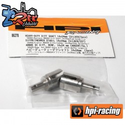 HEAVY-DUTY DIFF SHAFT 14X34MM (SILVER/2PCS)