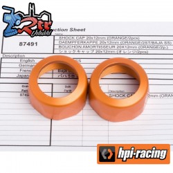 SHOCK CAP 20x12mm (ORANGE/2pcs)