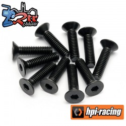 FLAT HEAD SCREW M4X15MM (HEX SOCKET/10PCS)