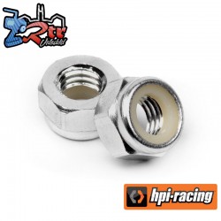 ALUMINUM LOCK NUT M5 (SILVER/10pcs)