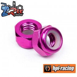 ALUMINUM LOCK NUT M5 (PURPLE/10pcs)