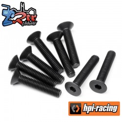 FLAT HEAD SCREW M3x16mm (HEX SOCKET/8pcs)