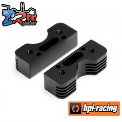 CNC Engine Cooling Mount Set Trophy Series (Black)