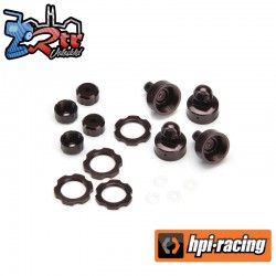 SHOCK COLOR PARTS SET, DARK BROWN ANODIZED