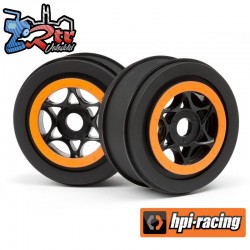 AH-64 WHEEL BLACK/ORANGE (42x83mm/2pcs)