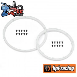 WHEEL BEAD LOCK RINGS (WHITE/FOR 2 WHEELS)