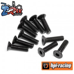 FLAT HEAD SCREW M3X12MM (HEX SOCKET/10PCS)