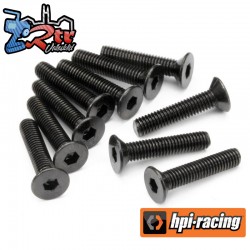 FLAT HEAD SCREW M3X15MM (HEX SOCKET/10PCS)