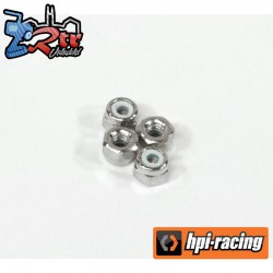 NYLON NUT M2.6 (SILVER/4PCS)