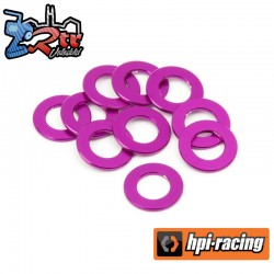 ALUMINIUM WASHER 3 X 6 X 0.5MM (PURPLE/10 PCS)