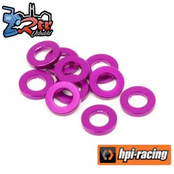 ALUMINIUM WASHER 3 X 6 X 1.0 MM (PURPLE/10 PCS)