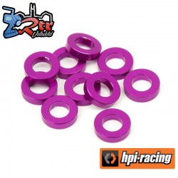 ALUMINIUM WASHER 3 X 6 X 1.5 MM (PURPLE/10 PCS)