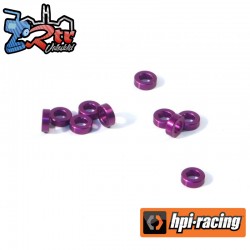 ALUMINIUM WASHER 3 X 6 X 2.0MM (PURPLE/10 PCS)