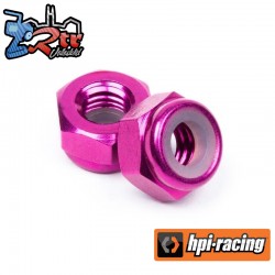 ALUMINUM LOCK NUT M4 (PURPLE/10pcs)