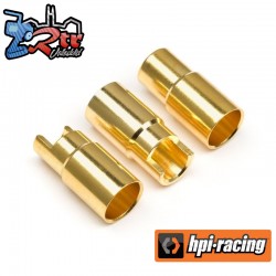 Female Gold Connectors (6.0mm Dia) (3 Pcs)