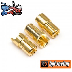 Male Gold Connectors (6.0mm Dia) (3 Pcs)