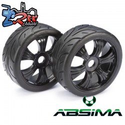 Wheel Set LP Buggy äStreetô black 1:8 (2 pcs)