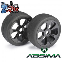 "Wheel Set Buggy ""6 Spoke / Street"" black 1:8 (2 pcs)"