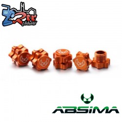 Wheel Hub Set 17mm orange (4)