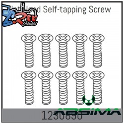 M3x12 Flat Head Self-tapping Screw Set