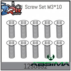 M3x10 Flat Head Screw Set