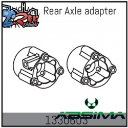 CNC Alu. Rear Axle Adapter L/R - Yucatan