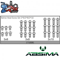 Button Head Screw Set 3x6/3x8/3x10