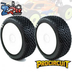 Ruedas Procircuit H-Block V2 Buggy S1 Super Suave en llanta Blanco