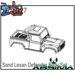 Sand Lexan Defender Body Set