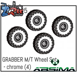 GRABBER M/T Wheel Set - chrome 4 un