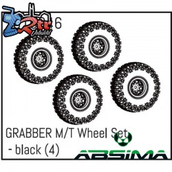 GRABBER M/T Wheel Set - black 4 un