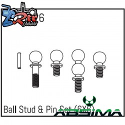 Ball Stud & Pin Set 6X6 un