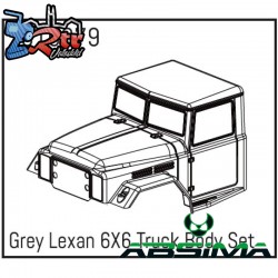 Grey Lexan 6X6 Truck Body Set