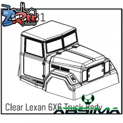 Clear Lexan 6X6 Truck Body