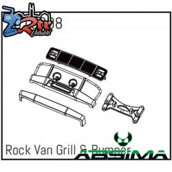 Rock Van Grill & Bumper - PRO Crawler 1:18