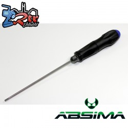 ABSIMA 3.0mm Slotted Screwdriver long