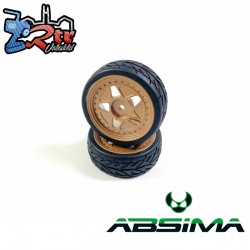 Aluminum wheel set - copper-coloured