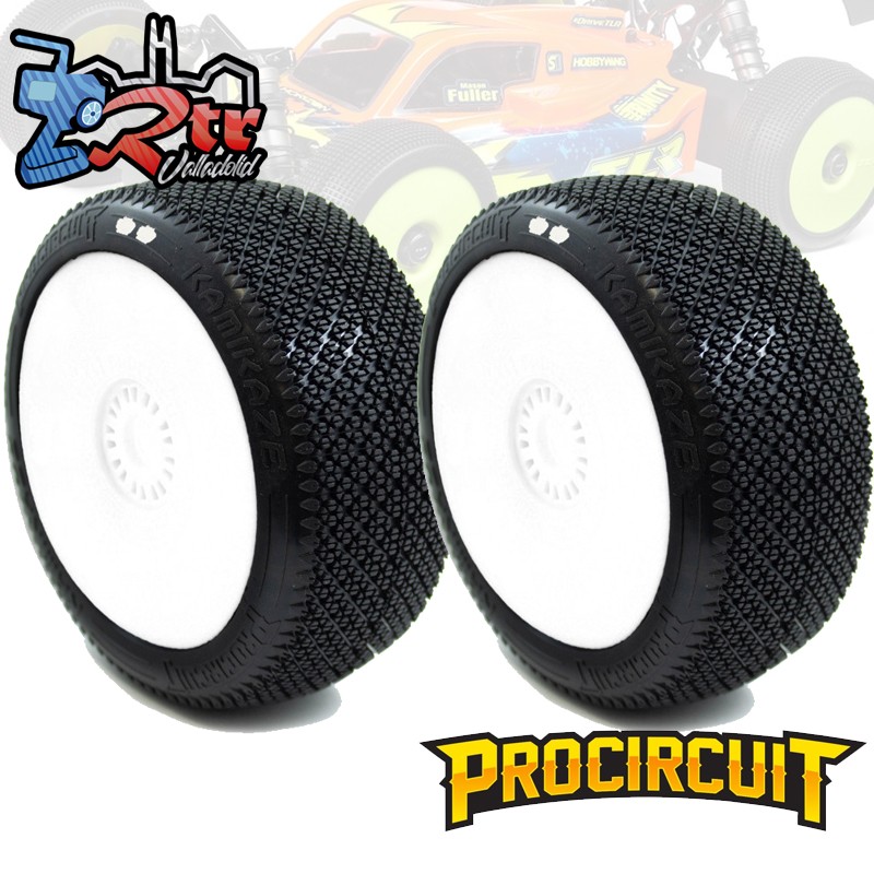 Ruedas Procircuit Kamikaze V2 Buggy S1 Suave en llanta Blanca