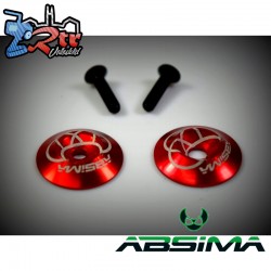 Rear wing Alu. Washer, red 2