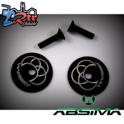 Rear wing Alu. Washer, black 2