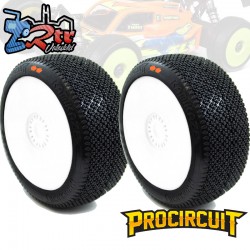 Ruedas Procircuit Kamikaze V2 Buggy S3 Media en llanta Blanca