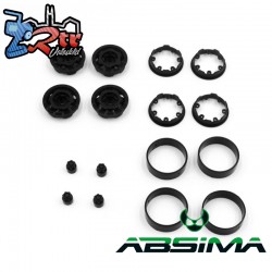 CR-18P Truck 1.2"" Bead Lock Wheels (Black)