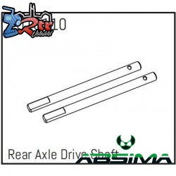 Rear Axle Drive Shaft - PRO Crawler 1:18 (2) 1010110