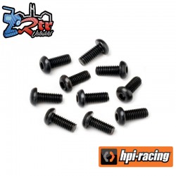 BUTTON HEAD SCREW M2.5X6MM (HEX SOCKET/10PCS)