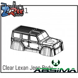 Clear Lexan Wrangler Body 1010061