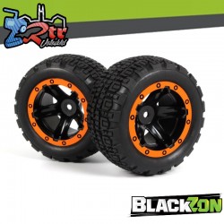 Slyder ST Wheels/Tires Assembled (Black/Orange)