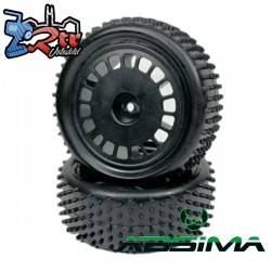 1:10 Buggy Wheel Set "Mini Pin" front black 2