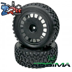 1:10 Buggy Wheel Set "Mini Block" front black 2