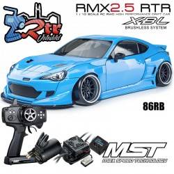 MST RMX 2.5 2WD 1/10 Drift Car RTR - Brushless 2.4G / 86RB  Toyota - Azul Brillante